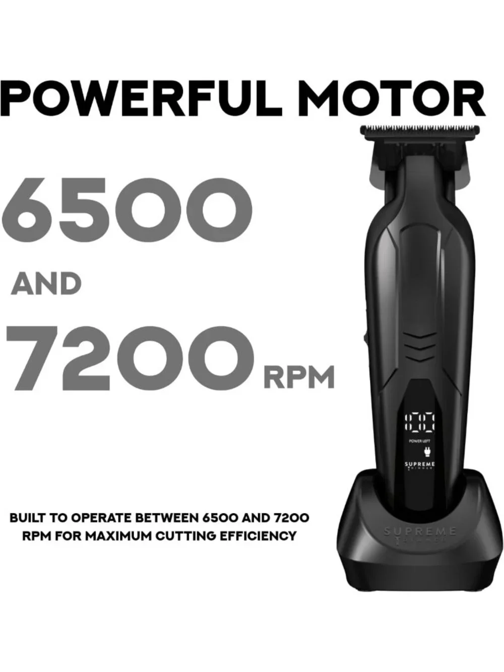 Professional Cordless Barber Trimmer - Ultra Sharp T-Blade, Fast Charge, 120 Min